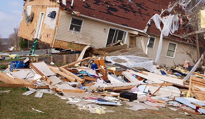 Disasters cause property damage