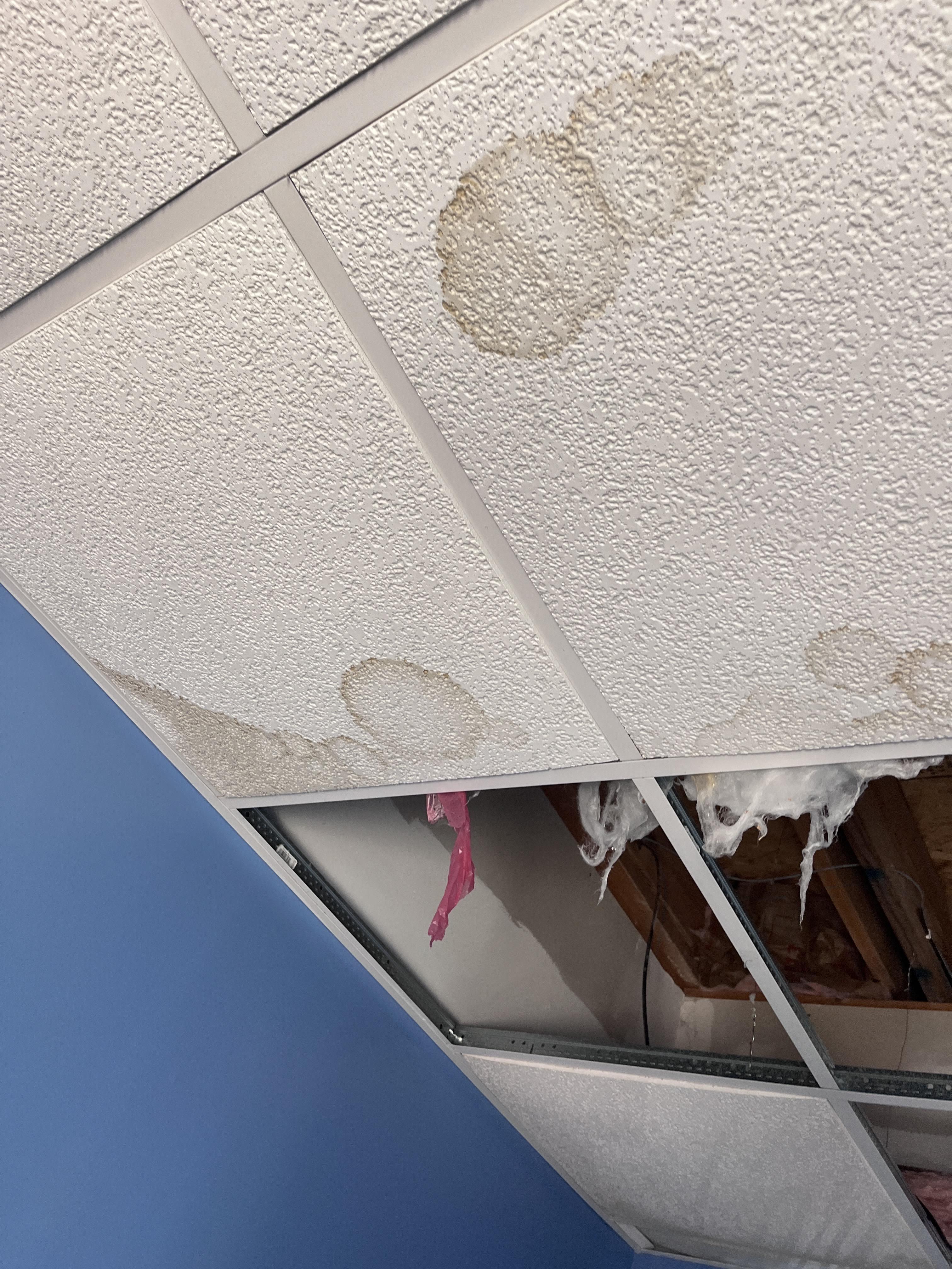 Water leak in ceiling