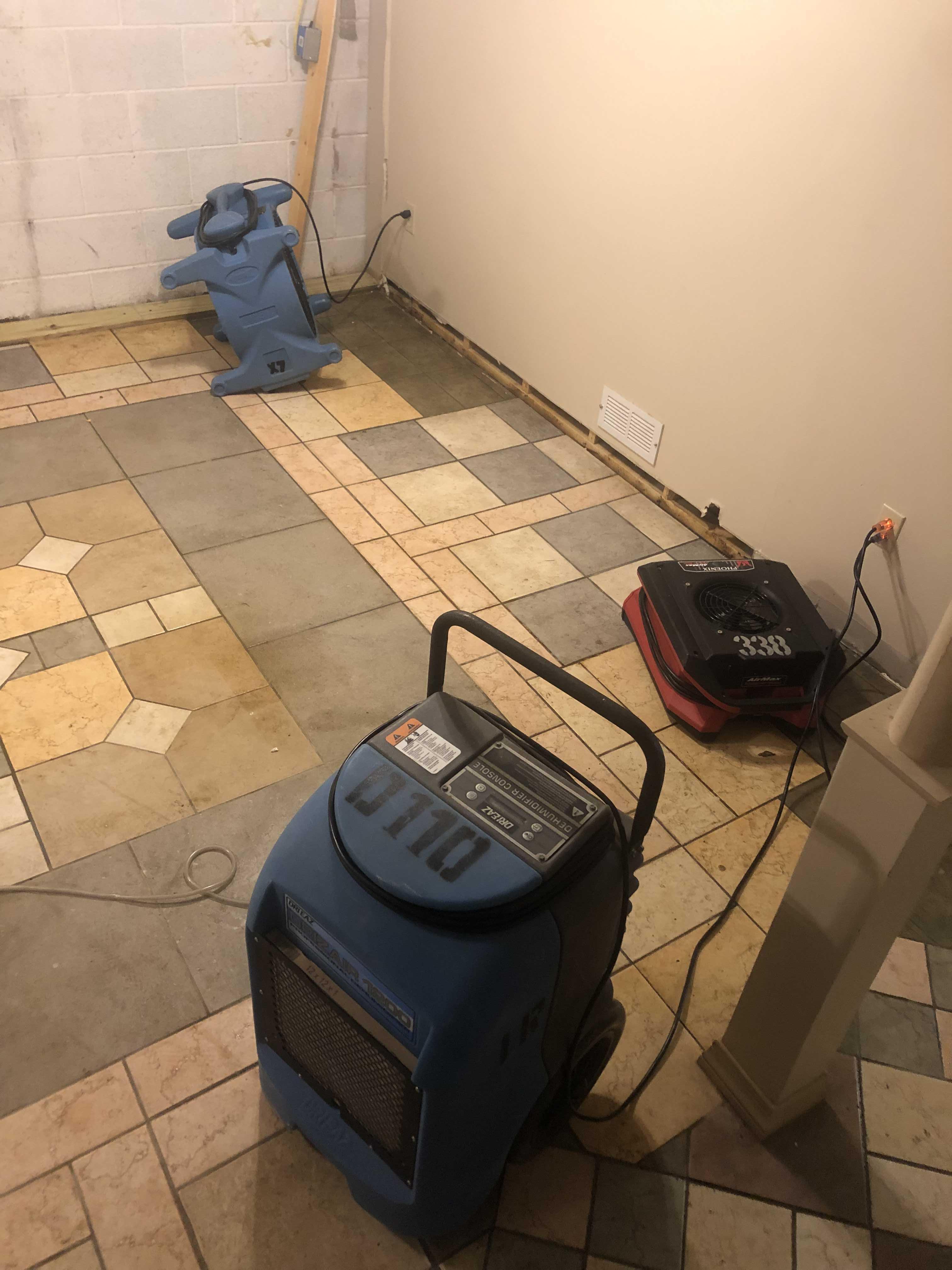 Drying out the basement